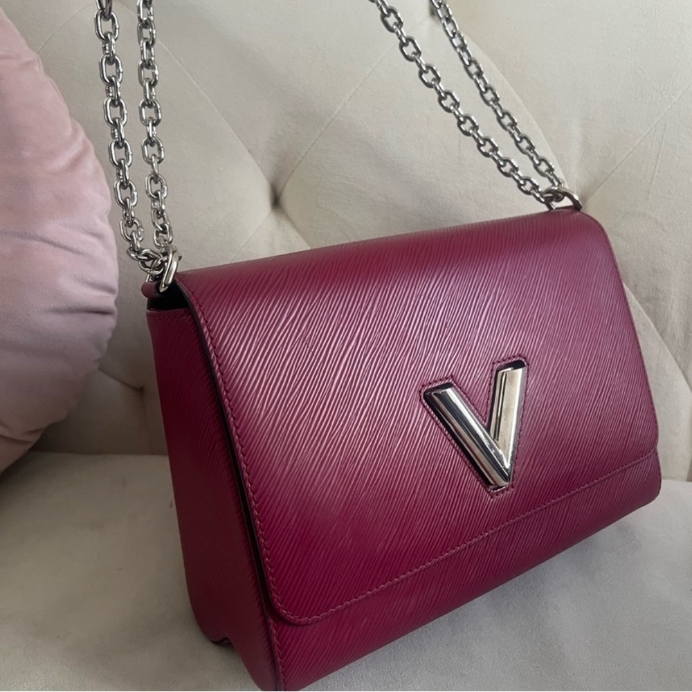 Louis Vuitton Burgundy Chain Epi Twist Bag - Picture 7 of 17